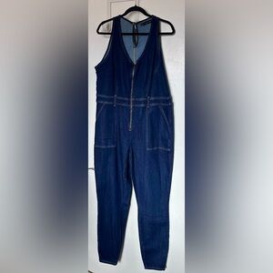 Fashion to Figure Dark Blue Denim Jumpsuit